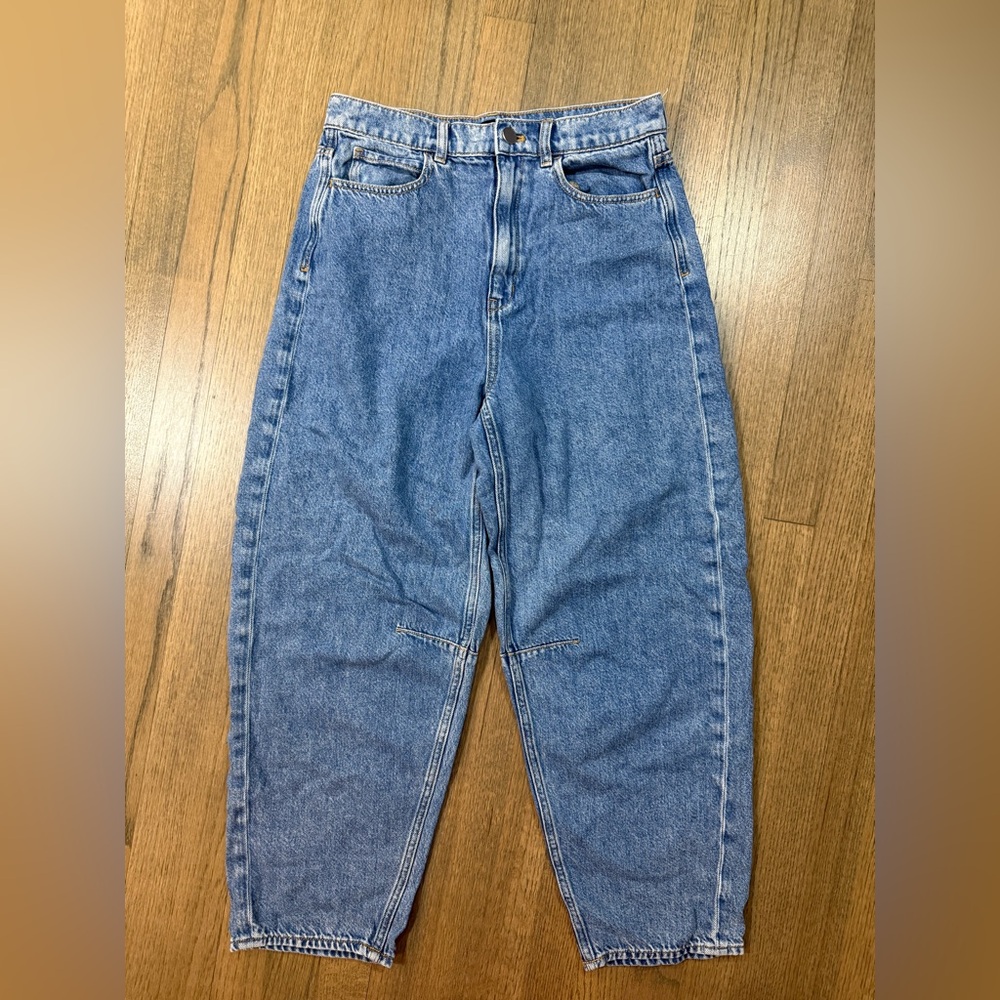 Theory Drop Curve Style Relaxed Barrel Jeans-Size 28